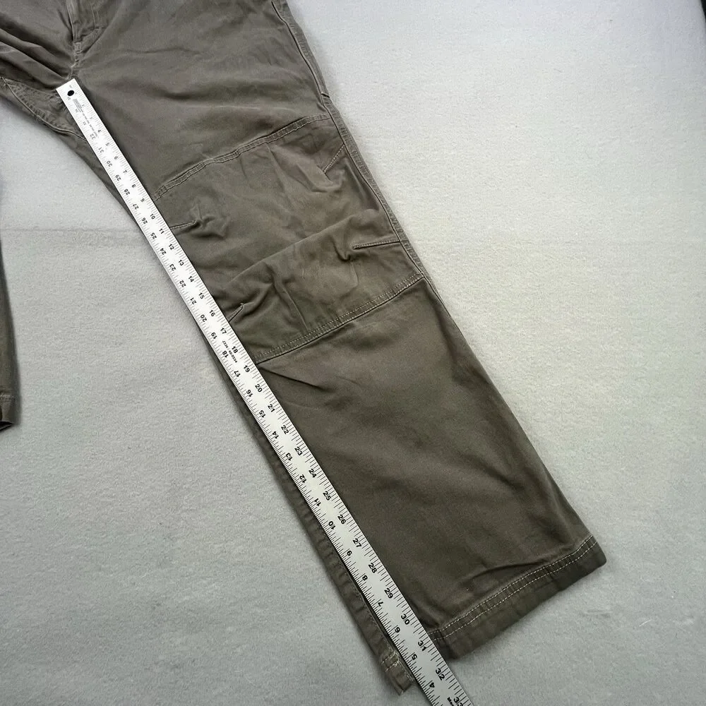 LL Bean Cargo Pants Men’s 42x32 Brown BeanFlex Stretch Double Reinforced Knee